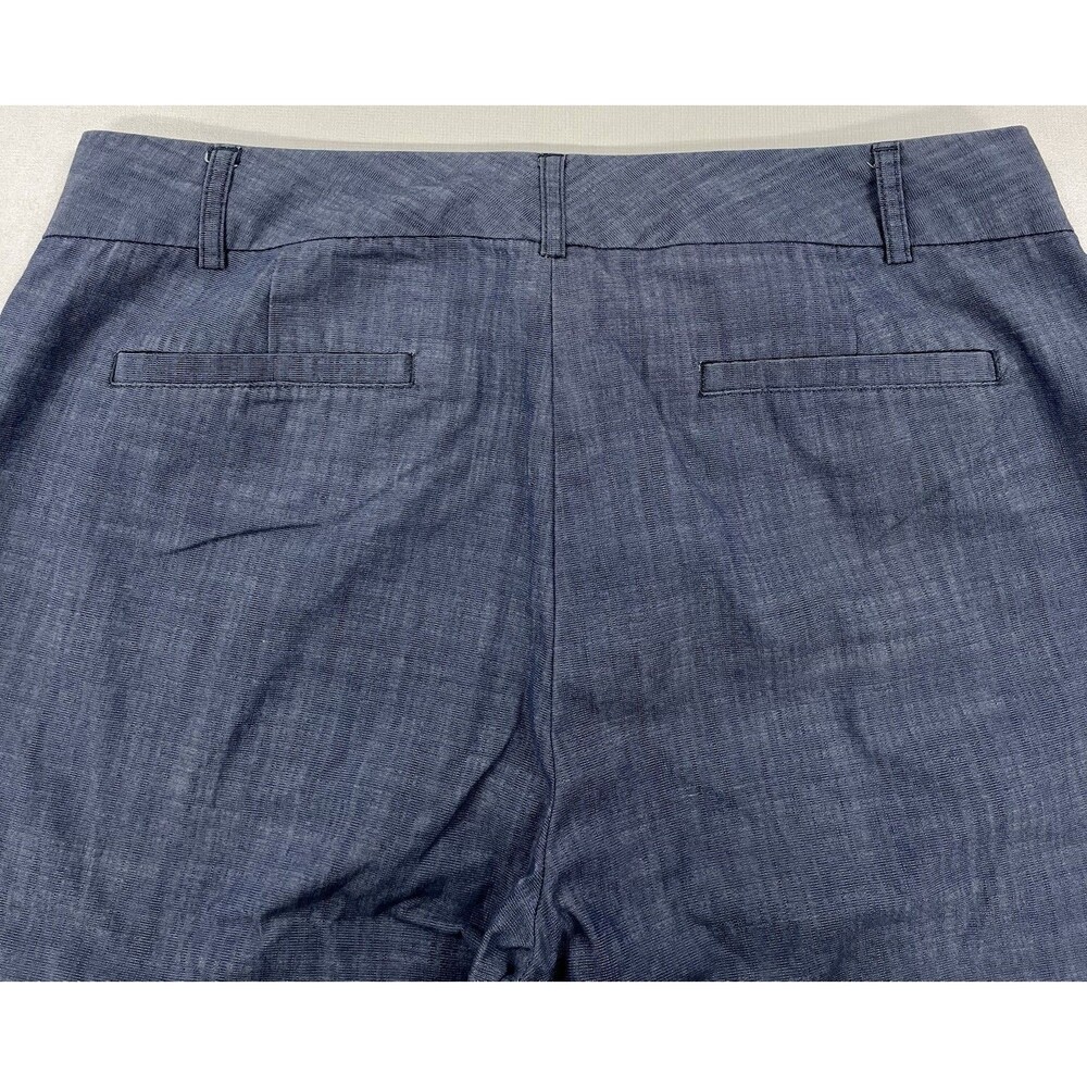 Women's Van Heusen Blue Dressy Cropped Pants, Size 8 - Picture 2 of 3
